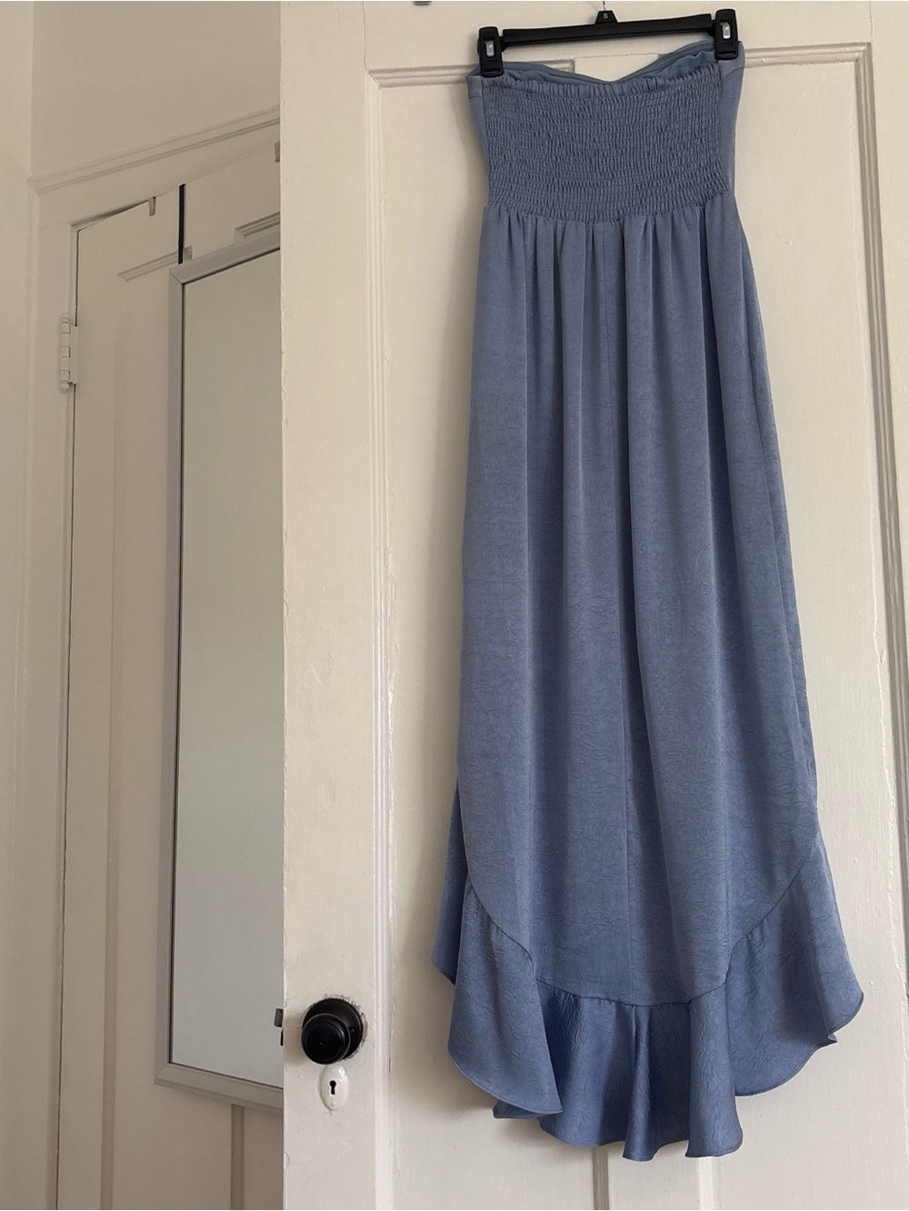Lulu's Lilac Strapless High-Low Ruffle Dress - Picture 8 of 8